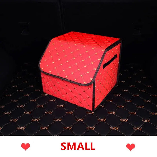 Organiseur De Coffre Rouge Pour Voiture - ConfortVoiture.fr