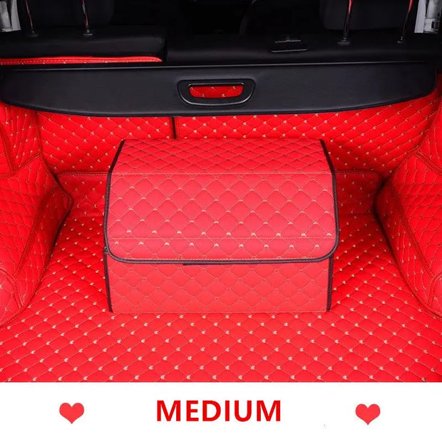 Organiseur De Coffre Rouge Pour Voiture - ConfortVoiture.fr