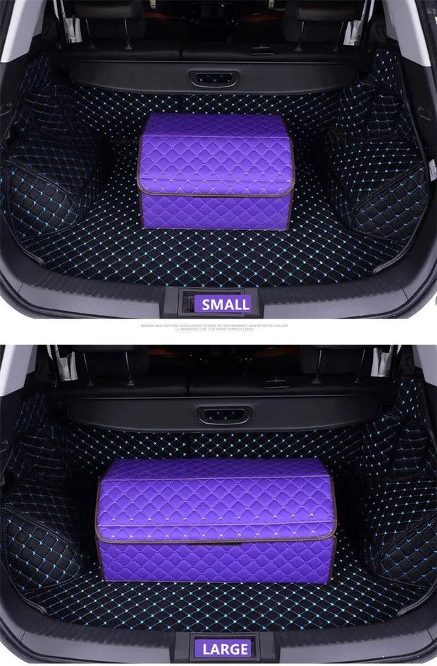 Organiseur De Coffre Pour Voiture Couleur Violette - ConfortVoiture.fr