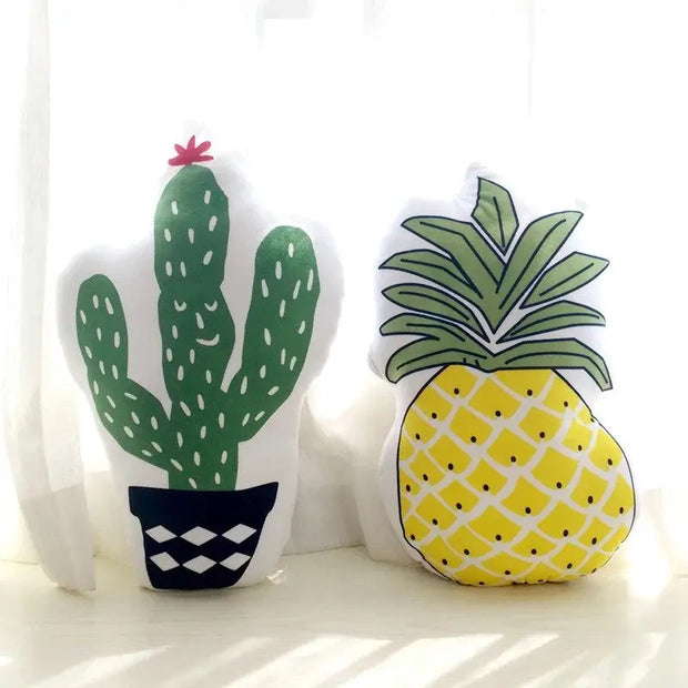 Coussin Pour Siège Auto Motifs Cactus Et Ananas - ConfortVoiture.fr