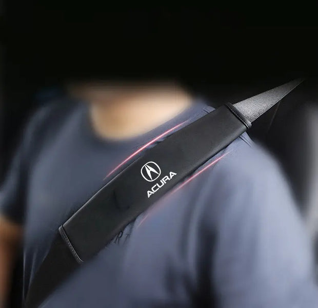 Protège-Ceinture Auto Acura Avec Logo Rembourré Longueur Étendue - ConfortVoiture.fr