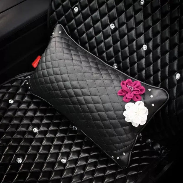 Coussin Appuie-Tête Pour Voiture En Forme D'Os Rosa - ConfortVoiture.fr