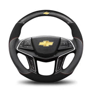 Housse De Volant Cuir Et Carbone Pour Chevrolet Chevy - ConfortVoiture.fr