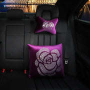 Coussin Repose-Tête De Voiture Velours Forme D'Os - ConfortVoiture.fr