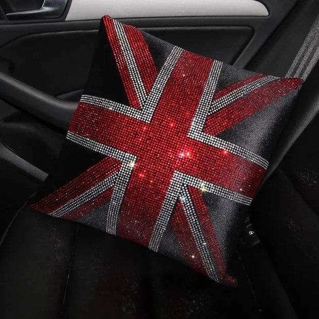 Coussin Appuie-Tête Union Jack Pour Voitures - ConfortVoiture.fr