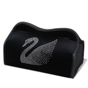 Boîte À Mouchoirs Voiture Élégante Avec Cygne Strass - ConfortVoiture.fr