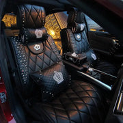 Ensemble D'Accessoires Auto Avec Couronne Bling - ConfortVoiture.fr