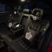 Ensemble D'Accessoires Auto Avec Couronne Bling - ConfortVoiture.fr