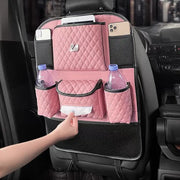 Organiseur De Siège Arrière Rose Bling - ConfortVoiture.fr