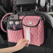 Organiseur De Siège Arrière Bling Rose Pour Voiture - ConfortVoiture.fr