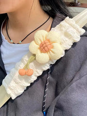 Protège-Ceinture Doux Avec Décoration Tournesol - ConfortVoiture.fr