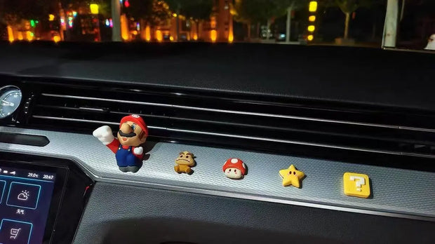 Figurines Super Mario Luigi Pour Décoration Tableau De Bord - ConfortVoiture.fr