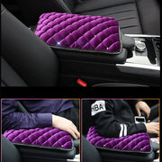 Couvre-Console Violet Velours Avec Strass Brillants - ConfortVoiture.fr