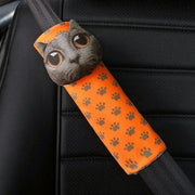 Protège-Ceinture Chat 3D Pour Siège Auto - ConfortVoiture.fr