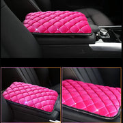 Couvre-Console Velours Rose Avec Strass Pour Voiture - ConfortVoiture.fr