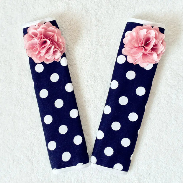 Protège-Ceinture À Pois Lot De 2 - ConfortVoiture.fr