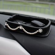 Organiseur De Tableau De Bord Avec Décoration Strass - ConfortVoiture.fr