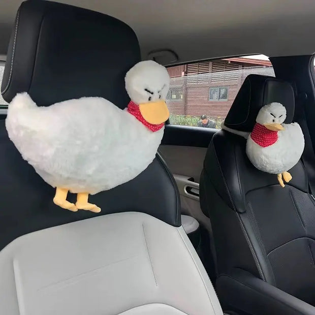 Coussin Appuie-Tête Canard Humoristique Pour Voiture - ConfortVoiture.fr