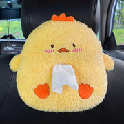 Boîte À Mouchoirs Console Arrière Siège Voiture Peluche Kawaii - ConfortVoiture.fr