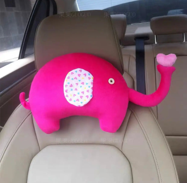 Coussin Repose-Tête Éléphant Pour Appui-Tête (1 Pièce) - ConfortVoiture.fr