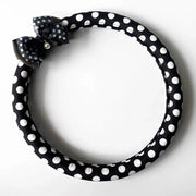 Housse De Volant À Pois Avec Nœud En Chiffon - ConfortVoiture.fr