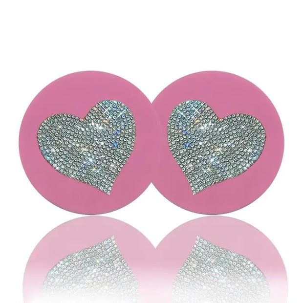 Sous-Verres et Cale Anti-Dérapants Pour Voiture Roses - ConfortVoiture.fr