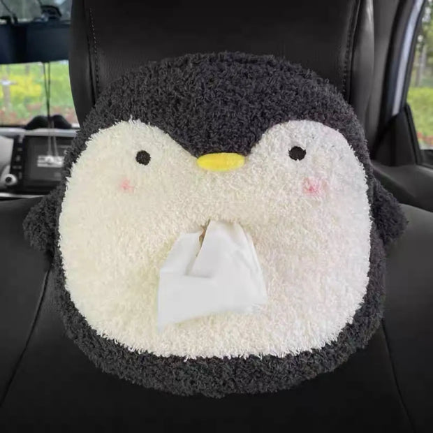 Boîte À Mouchoirs Console Arrière Siège Voiture Peluche Kawaii - ConfortVoiture.fr