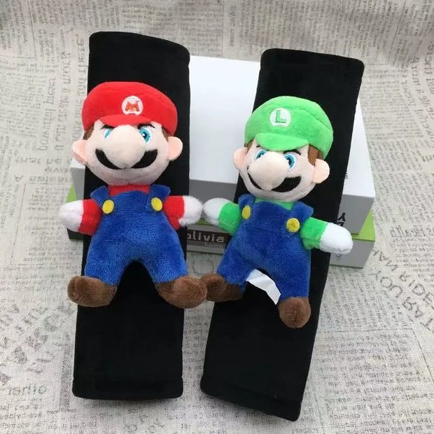 Protège-Ceinture Super Mario Luigi Confortable - ConfortVoiture.fr